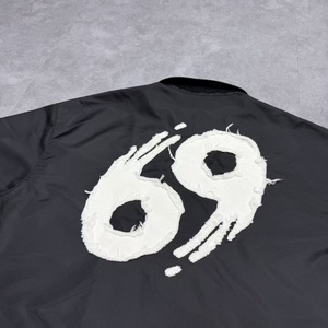 OEM Custom Satin Work Shirts with Streetwear Design Puffer Button-<b>up</b> <b>Open</b> Collar Nylon Button-<b>up</b> Printed Pattern Logo Embroidery - Product Image 4