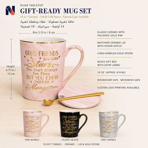 <span class=keywords><strong>Tazza</strong></span> dell'Amicizia dal Design Conico in Ceramica con Coperchio, <span class=keywords><strong>Tazza</strong></span> da Caffè per Donne, Regalo di Compleanno per Migliore Amica - Product Image 2