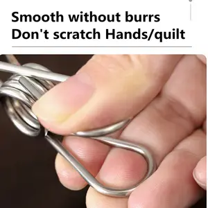 Tùy Chỉnh Quần Áo Chốt Mềm Grip 316 Thép Không Gỉ Xoắn Kẹp Quần Áo Mùa Xuân - Product Image 5