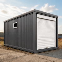 Atelier Conteneurisé avec Porte à Enroulement, Panneaux en Acier Nervuré, Atelier de Fabrication Portable pour Petites Entreprises de Travail du Métal