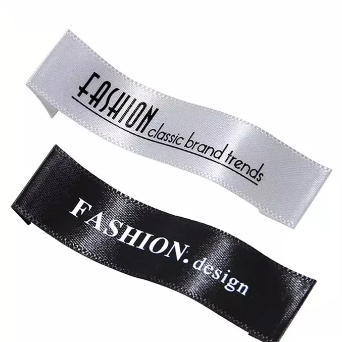Hoge kwaliteit Geweven zorg label merk label voor jeans kleding hals label