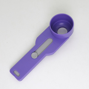 Slide Scoop Leak Proof <b>Measuring</b> Mess Free Coffee Supplement Protein Plastic Sliding Funnel Scoop - Product Image 3