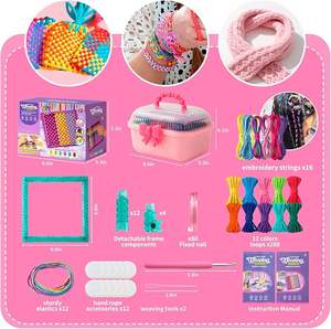 Kits de Tejido de Mano para Niños y Adultos - Tema de Cartón, Edades 4+ y 12+, Regalos Sencillos - Product Image 4