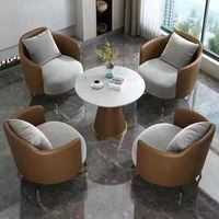 Juego de Sofás Modernos para Recepción en Oferta, Estructura de Madera Maciza con Base de Metal para Hotel, Apartamento y Sala de Estar de Villa