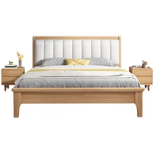 豪华新到家庭公寓床美式木床卧室家具实木床