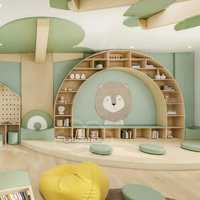 Chiquitos Montessori enfants bibliothèque lecture en forme d'arbre étagère garderie armoire en bois préscolaire maternelle mise en page conceptions