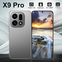 Teléfono Inteligente X9 Pro 5G con Pantalla AMOLED HD de 7.3 Pulgadas, Cámara de 108MP, 16GB de RAM, 1TB de Almacenamiento, Batería de 8000mAh, Procesador Deca Core MTK Dimensity, Android 15