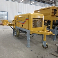 Machine de transport à haute efficacité contrôlée par PLC, moteur diesel Minle HBTS40-13-78R, 40 m/h, distance horizontale de 400 m, distance verticale de 100 m, 1
