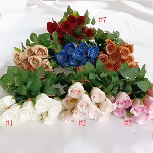 GIGA 12头永恒玫瑰花库存人造玫瑰散装花婚礼装饰