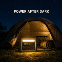 Station d'alimentation portable pour le camping, les voyages en camping-car, générateur solaire GenDome GO300 288Wh LiFePO4, sortie AC à onde sinusoïdale pure 300W