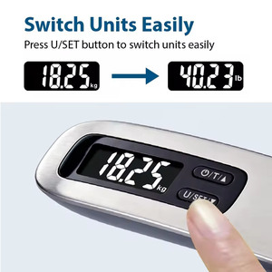 50KG वेट मशीन हैंगिंग स्केल मिनी वेट बास्कुला स्केल डिजिटल बास्कुला पोर्टेबल इलेक्ट्रॉनिक वेइंग लगेज स्केल डिजिटल - Product Image 4