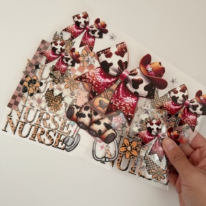 Nuevas Transferencias UV DTF con Diseño Único de Vaquero, Adhesivos para Vasos, Envolturas para Botellas de Vidrio, Impresión por Transferencia - Product Image 1