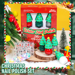 Ensemble de vernis à ongles de Noël, 4 couleurs, rouge, <span class=keywords><strong>vert</strong></span>, blanc, argent, kit de vernis à ongles à séchage rapide, <span class=keywords><strong>manucure</strong></span> DIY, salon à domicile, cadeau pour femmes et enfants - Product Image 3