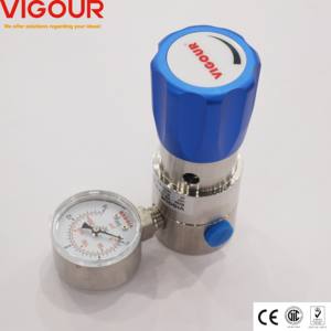 1/4 NPT SS316L ตัวเมียมีความยืดหยุ่นมาตรวัดความดันแผงควบคุมความดันสำหรับโพรเพนไนโตรเจนอะเซทิลีน - Product Image 5