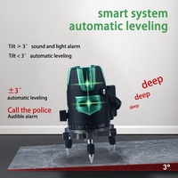 Niveau laser de qualité industrielle et bricolage Probon 5 lignes lignes vertes croisées à nivellement automatique à 360 degrés