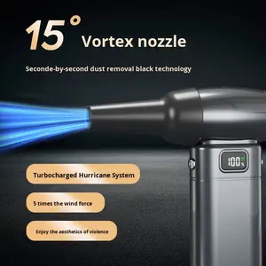 Индивидуальный Электрический Турбо-вентилятор портативный мини-Турбо-вентилятор вертикальный небольшой ветряной турбины для автомобиля мини-струйный вентилятор турбо - Product Image 5