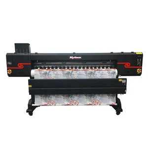 Miglior 3 teste i3200 stampante a sublimazione multicolore di grande formato a getto d'inchiostro 1.8m macchina da stampa prezzo tessile