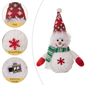 Wholesale Guaranteed Quality Unique Durable Anta Claus Shaped Plush Toy Party Handmade <b>Christmas</b> Figurine - Product Image 4