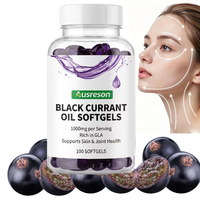 Extrait d'huile de graines de cassis séché en gélules végétales 1000 mg – Compléments immunitaires, capillaires et cutanés – Gélules d'huile de cassis Halal