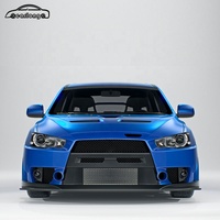 Parachoques para Mitsubishi Lancer 2009-2015, Actualización Estilo FQ con Parachoques Delantero, Parachoques Trasero, Faldón Lateral y Otros Accesorios Exteriores para Automóvil