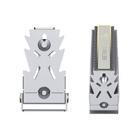 COOLLEO CL-V1 M kinerja tinggi. Radiator Hard Disk kondisi padat 2, 2280 bantalan karet ganda, pipa panas aluminium, kipas pendingin SSD-V1