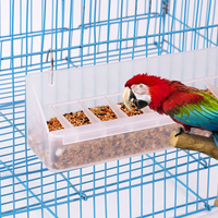Cage d'alimentation pour oiseaux plus longue anti-éclaboussures utiliser des distributeurs de nourriture suspendus en plastique caille Pigeon mangeoires