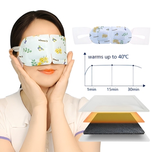 Mascarilla Ocular Autocalentable de Vapor de Marca Privada con Material de Algodón <span class=keywords><strong>para</strong></span> <span class=keywords><strong>Dormir</strong></span>, Spa, Relajación, con Aroma a Lavanda, Calor Suave, Ideal <span class=keywords><strong>para</strong></span> Viajes, OEM - Product Image 1