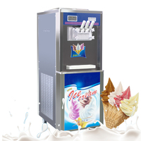 Machine à crème glacée Gongly en acier inoxydable, capacité de 18 à 25 L/H, pour lait de noix, eau et chocolat, crème glacée molle