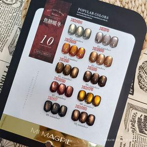 Long-Lasting Glass AILANUO Free Custom 10-Color Magnetic Cat Eye UV Gel Polish Set 15ml Hema Free Vegan Non-Toxic Eco-Friendly - Product Image 4