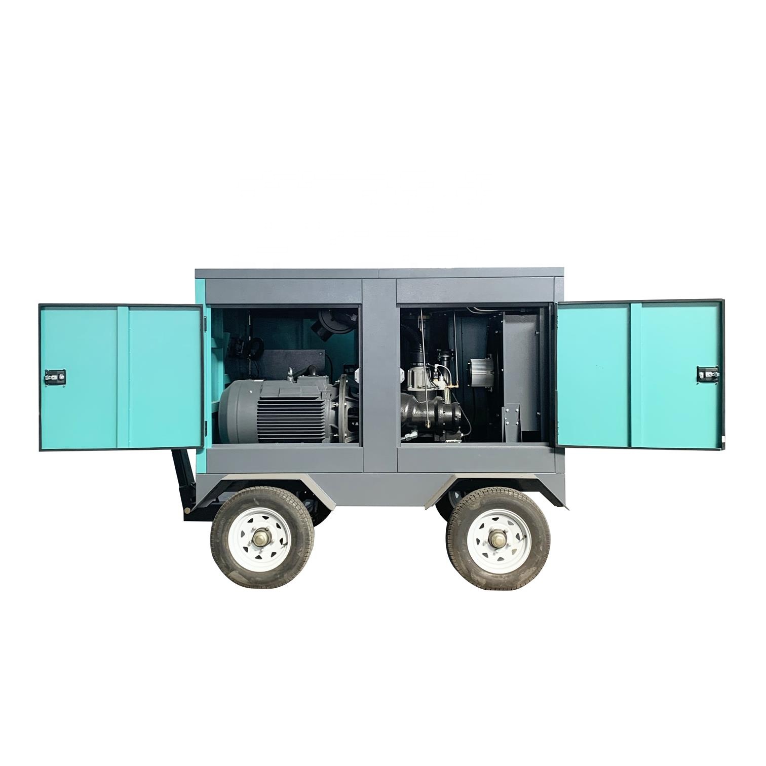 drilling machine screw air compressors giantair durable fuel efficient portable movable heavy diesel rotary 8bar 185cfm