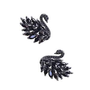 छोटे हंस स्टड इयररिंग्स बहु-परत जापानी और कोरियन मीठा थोड़ा ताजा इयररिंग्स छात्र कान के भेदी सुंदर महिलाओं के बालियां - Product Image 5