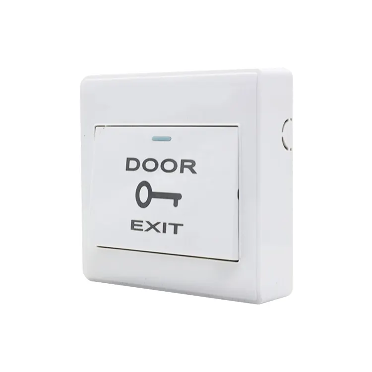 सरल प्लास्टिक दरवाजा बाहर निकलें बटन रिहाई पुश स्विच अभिगम नियंत्रण Systemc इलेक्ट्रॉनिक दरवाज़ा बंद सफेद कोई टच के लिए बाहर निकलें बटन