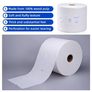 Rouleaux de papier essuie-tout industriels WIPESTAR, résistants, absorbants l'huile, en pâte de bois, pour l'élimination des taches <span class=keywords><strong>d</strong></span>'huile sur les machines et les équipements. - Product Image 3