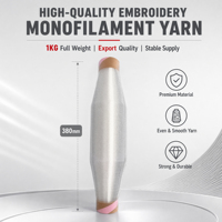 Fil de pêche monofilament 100 % Nylon 6 de haute qualité, 1 kg, teint, transparent, invisible, haute ténacité, pour broderie informatique et sequins