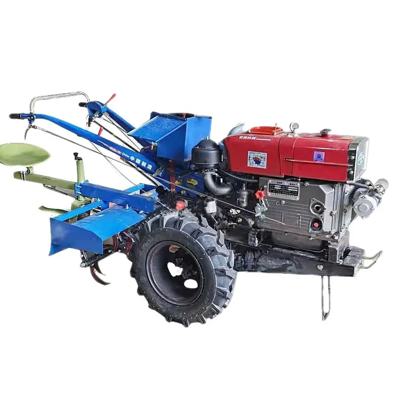 Premiumqualität 15ps 18ps 20ps 22ps Landwirtschaft Mini-Diesel-Auffräser Zweirad Mini-Geh-Hand-Traktor Großhandel