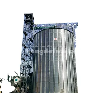 Silo penyimpanan biji baja kustom dijual 500-10000 Ton jagung Paddy Harga Silo baja proyek Turnkey