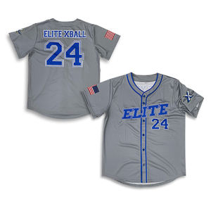 Jersey transpirable de poliéster de alta calidad unisex al por mayor, nuevo diseño personalizado, técnica de sublimación para béisbol de talla grande - Product Image 1