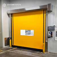 Porte rapide à fermeture éclair Everbesten 0,8-2,0 m/s, rideau auto-réparant, étanchéité périmétrique complète, commande de moteur automatique intelligente