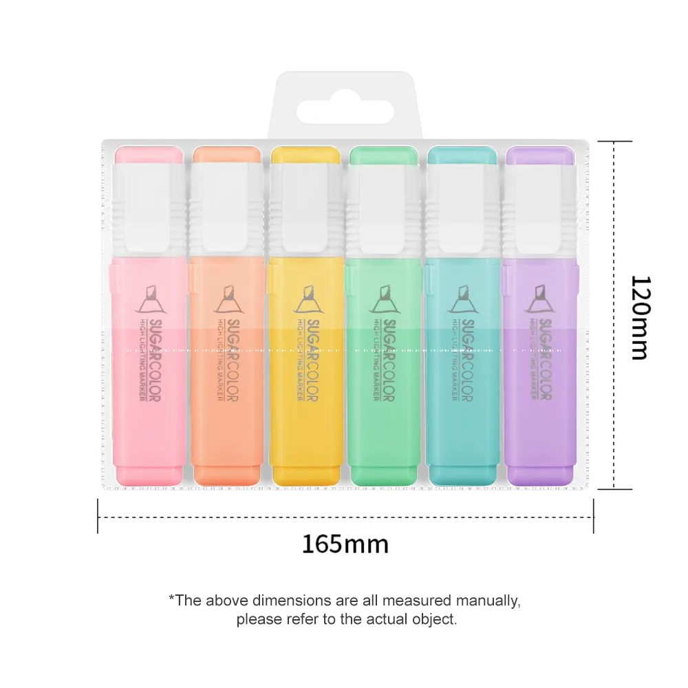 Wholesale Acrylic Colors Highlighter Marker Pen Non Toxic No Bleed Gel Highlighters Dry Bible Highlighter Marker Pen Set