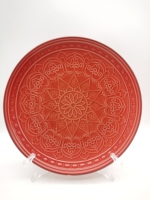 Service de table en grès nordique de luxe peint à la main, 18 pièces, compatible lave-vaisselle, assiettes de restauration personnalisées