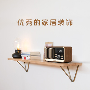 Shaba Retro Wooden for Speaker with Clock Alarm Radio Wireless Charging Bedside Portable 50-100W - Product Image 4