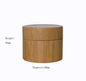 Pot en bambou pour beurre cosmétique avec logo gravé personnalisé pour les soins de la peau et les crèmes pour les yeux, tailles de 5g à 400g - Product Image 2
