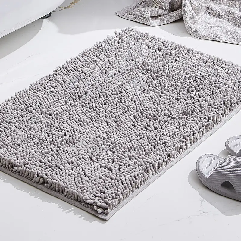 Absorbent non-slip cheap carpet doormat floor mat into the door bedroom living room bathroom chenille bath mat