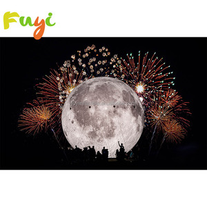 Ballon lunaire géant gonflable décoratif personnalisé avec éclairage LED, ballon lunaire gonflable pour fête ou événement - Product Image 3