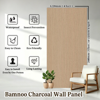 Panneau mural 3D en carbone cristallin et charbon de bambou pour revêtement mural intérieur, idéal pour la décoration des halls d'hôtel