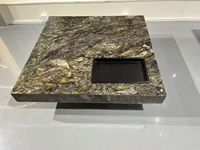 Table basse de salon moderne européenne réglable en hauteur, durable, avec plateau en métal, meubles pour la maison