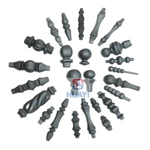 Componentes de Hierro Forjado, Bujes de Fundición con Orificio Redondo de 16 mm, Hierro Decorativo, Forja en Caliente, Elementos de Hierro Forjado - Product Image 3