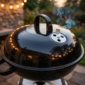 FIRST HORSE Parrilla Portátil de Carbón con Ruedas de <span class=keywords><strong>18</strong></span> Pulgadas, Parrilla de Barbacoa de Esmalte para Interiores y Exteriores, para Jardín y Camping - Product Image 2