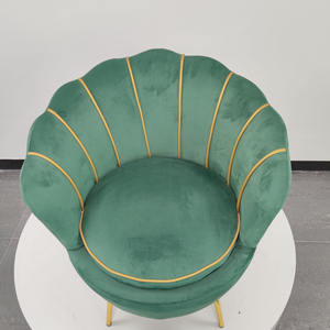 Thẩm mỹ viện thiết kế hiện đại cafe sofa đơn phòng khách Vỏ ghế khách hàng thời gian chờ đợi cho nhung xanh kim loại cánh tay còn lại - Product Image 1