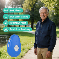 Alarme personnelle 4G avec GPS, bouton SOS, pour enfants/personnes âgées, anti-perte, clôture géographique, système d'alerte de chute, dispositif de suivi GPS SOS